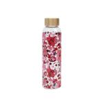 Eco Friendly 20 0Z Water Glass Drinking Bottles With Bamboo Lid