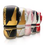 Antibacterial Professional Boxing Gears Gold Plain Pu Leather Training Boxing