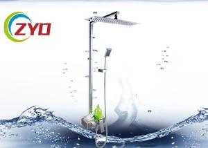 Convinent 22MM Square Bathroom Shower Sets With Adjustable Shower Holder