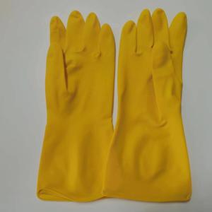 Quality 30-32cm Chemical Resistant Latex Gloves Thickening Industrial Latex Glove wholesale
