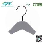 Betterall Grey Color Rubber Paint Non Slip Hotel Usage Wooden Hangers for Shirts