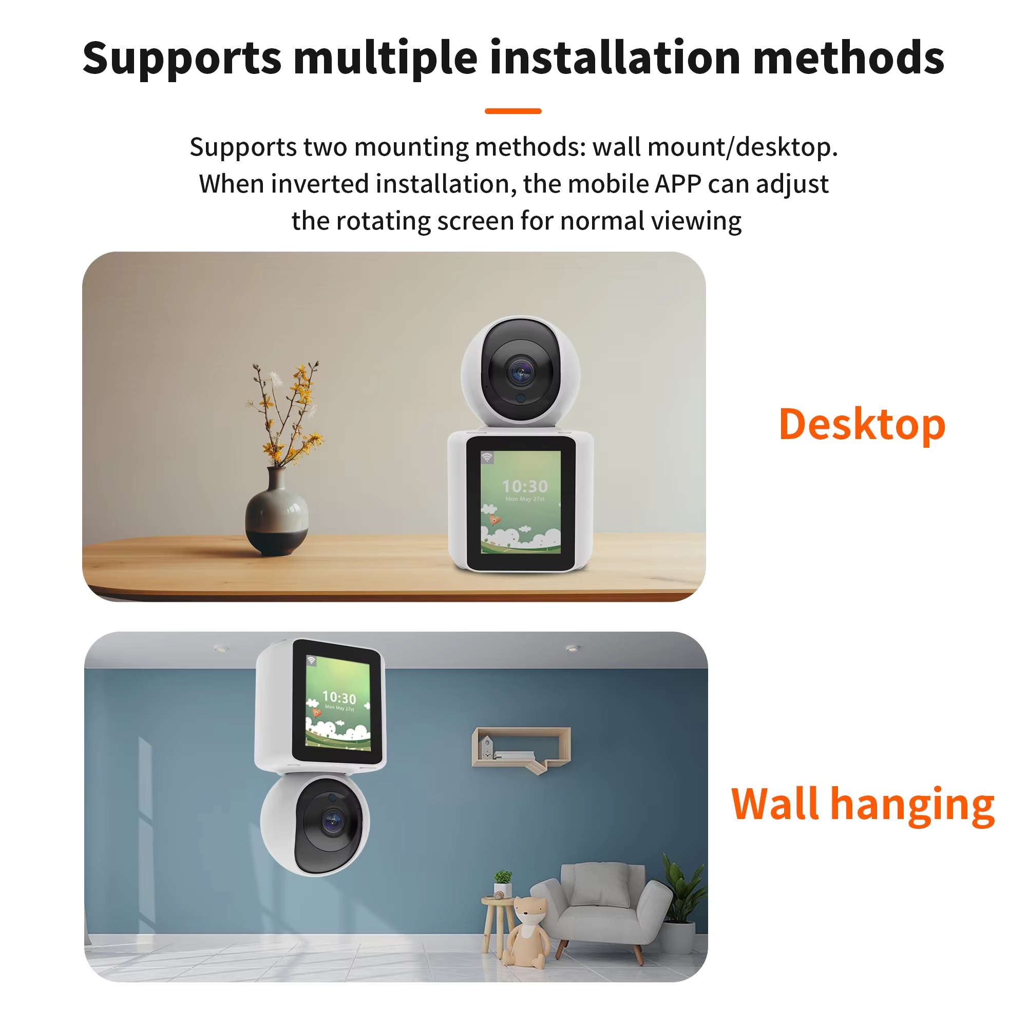 Wifi 1080p Two-Way Video Calling Cameras Baby Monitor Night Vision IP Wireless Camera With Video Call Smart Home Camera