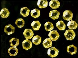 Quality Yellow Industrial Grade Diamonds , Rough Synthetic Diamond Eco Friendly FSD60 wholesale