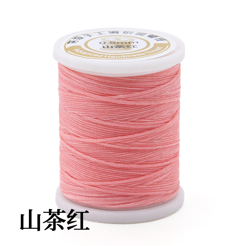 Crochet Bracelet Thread 0.8mm Strong and Durable Spun Wax Thread for Hand-stitched Knitting