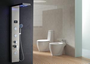 Quality Top Grade 304 Stainless Steel Shower Panel , Shower Panel System With Rain Shower Head wholesale