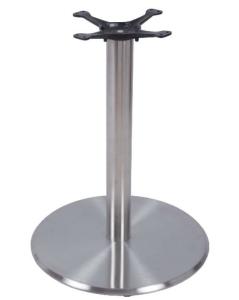 Quality Round Base Metal Dining Table legs Height 28'' Stainless Steel Commercial Furniture wholesale