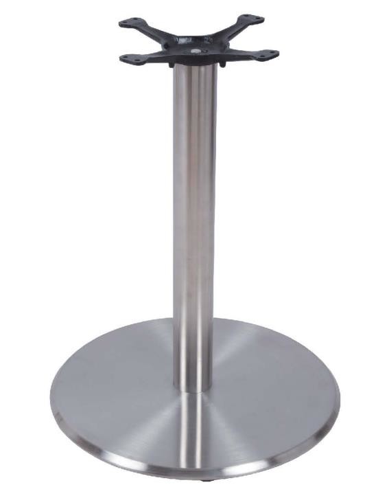 Round Stainless Steel Table Legs Height 28'' Hospitality Furniture outdoor Table