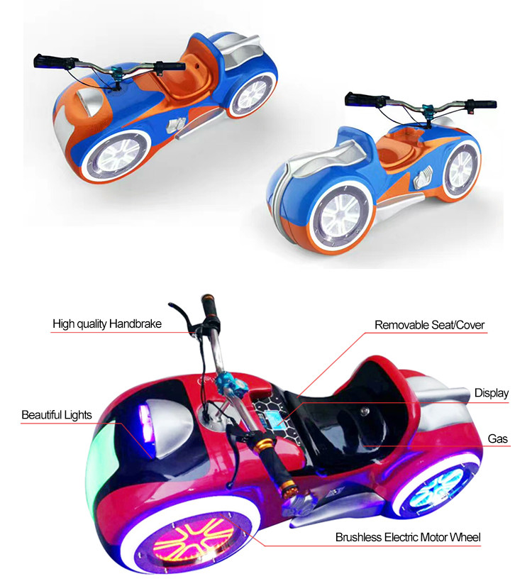 Battery Operated Coin Operated Arcade Machines Motorcycle Speed Adjustable