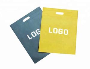 Quality 80gsm Customized printing hot sale non woven D-cut bag wholesale