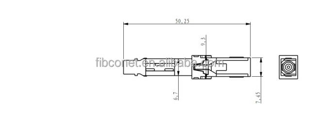 Length ≤52.25mm Fast Connector The Essential Component for FTTH Cable Connection