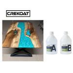 4 Inches Thick Casting Resin Epoxy For Table Single Pour Crystal Clear
