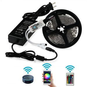 Quality DC12V RGB 60leds/M SMD 5050 Waterproof Wifi Tape Lights wholesale