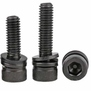 Quality DIN912 12.9 Grade Allen Key Hex Bolts Black Combined With Washer And Nut wholesale