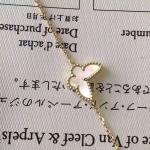 Cheap Price Van Cleef & Arpels 18K Yellow Gold Bracelet White Mother-of-pearl