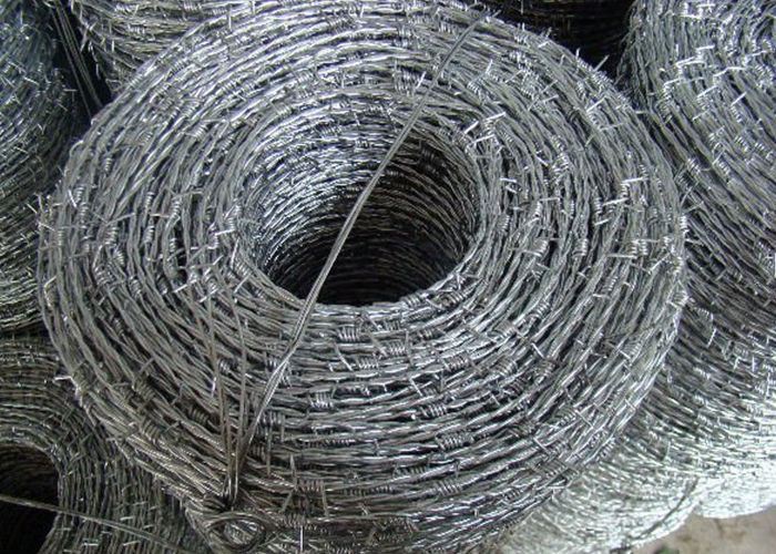 Stainless Steel ISO9001 Hot Dip Galvanised Barbed Wire