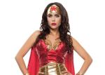 Star Spangled Custom Cosplay Costumes Sexy Women Hero Red Gold Blue