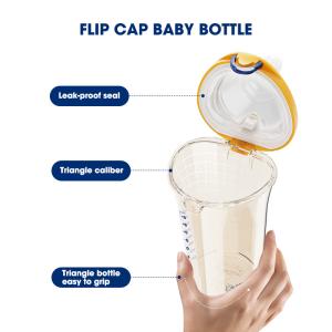 Quality PPSU Baby Flip Cap 8 Oz Feeding Bottles BPA Free Smooth Flow Anti Colic wholesale
