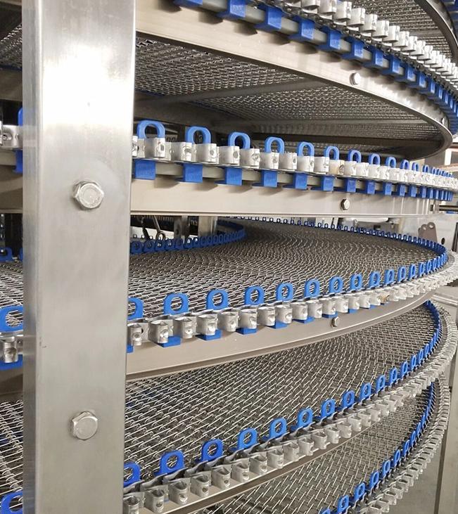 High Quality Spiral Cooling Conveyor System Tower for Food Transpoting Sale