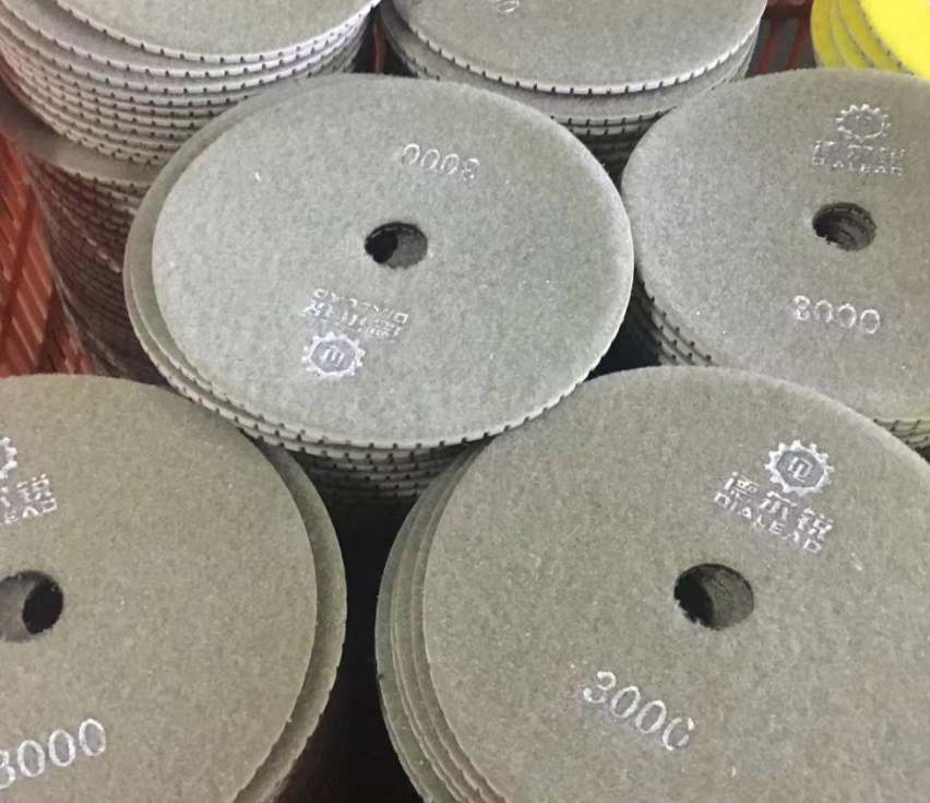 Marble Granite Diamond Resin Wet Polishing Pad For Air Grinder Stone Polisher