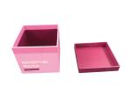 Pink Reusable Paper Gift Packaging Box Fashionable Looking Eco - Friendly