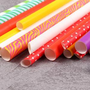 Quality Convenient Lightweight Baby Shower Paper Straws BPA Free Compostable wholesale