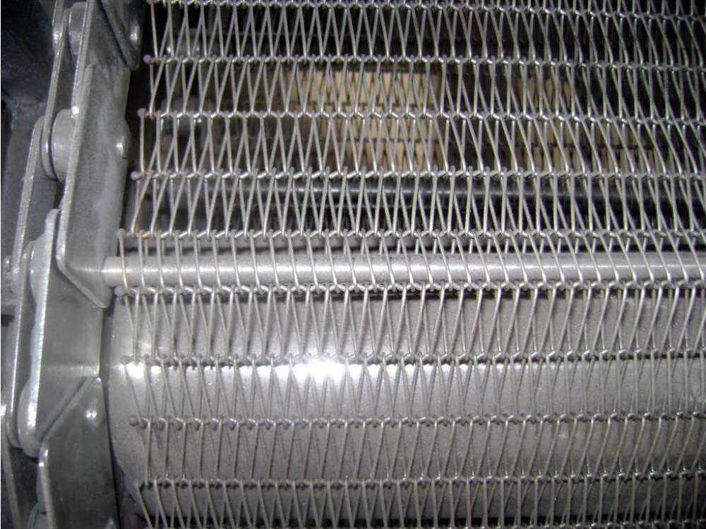 Oven Factory Net Chain Conveyor Belt Flat Surface High Strength Custom Design