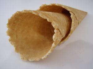 Quality Delicious Ice Cream Related Production Chocolate Waffle Cones 46 - 48mm Caliber Size wholesale