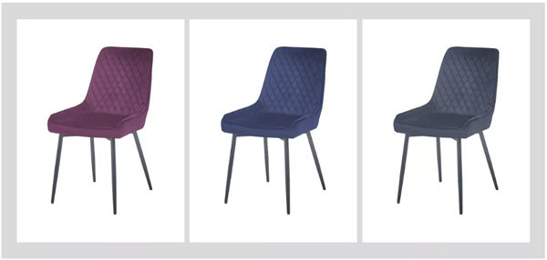 Fabric Furniture High Back Dining Chair Black Brown For Kitchen Dining Room