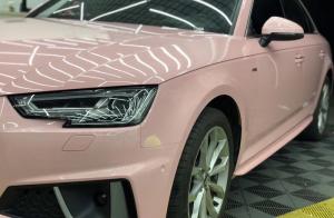 Quality Acrylic Based Adhesive Vinyl Film Wrap High Gloss Cherry Blossom Pink Car Wrap wholesale