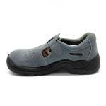 Suede Leather Mens Construction Safety Shoes With Steel Toe And Steel Plate