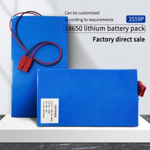 Quality 3.7v 18650 Lithium Battery Pack 11.1V 130AH Rechargeable Solar Battery Electric Bicycle wholesale