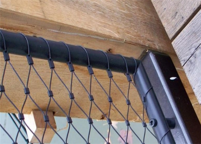 Flexible Handrail Fences Balcony SS304 Balustrade Wire Mesh