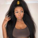 Capless Glueless Wigs Human Hair 360 Kinky Straight ODM