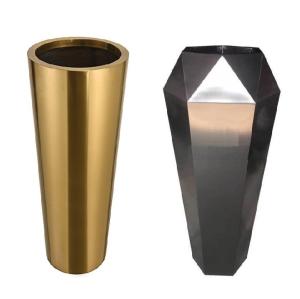 Quality Luxury unique design brass copper flower pot wholesale