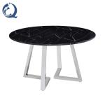 Marble Top SS Dining Tables With Chairs 60" Mid Century 0.41m3/pc