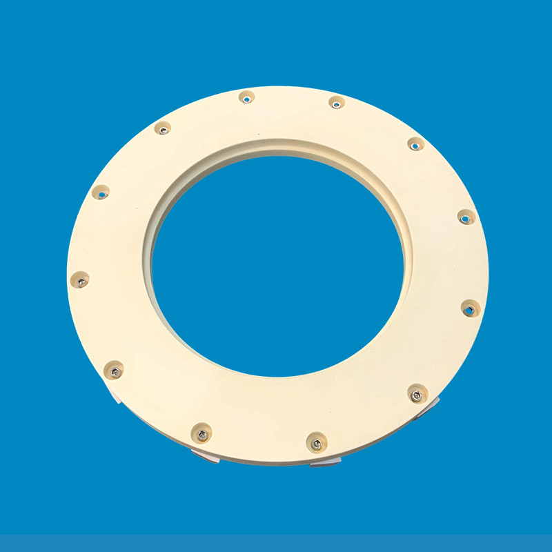 High Purity Hardness 99% Alumina Ceramics Parts Customizable Specs White Or Yellow
