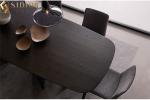 Small Plywood Multifunctional Dining Table Black 75cm Height