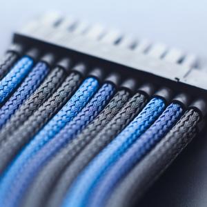 Quality Hot Knife Cut 1&quot; PET Expandable Braided Sleeving Wire Harnesses Management wholesale