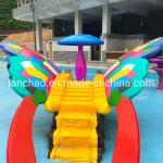 Fade Resistant Swimming Pool Water Slide Children Water Park Slide