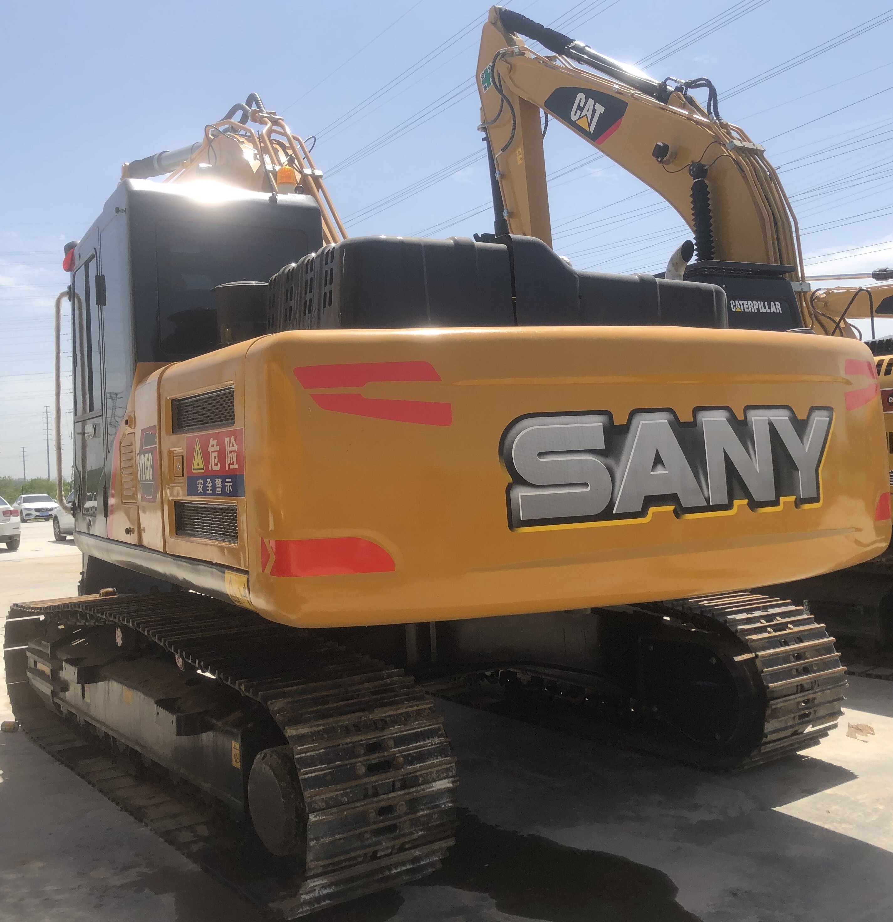 Used Digger SANY SY215C Excavator Machinery 21.5 Ton Operating Weight