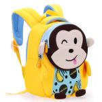 Monkey Waterproof Kids Backpack Neoprene 3D Cute Cartoon Anti Lost Schoolbags 2