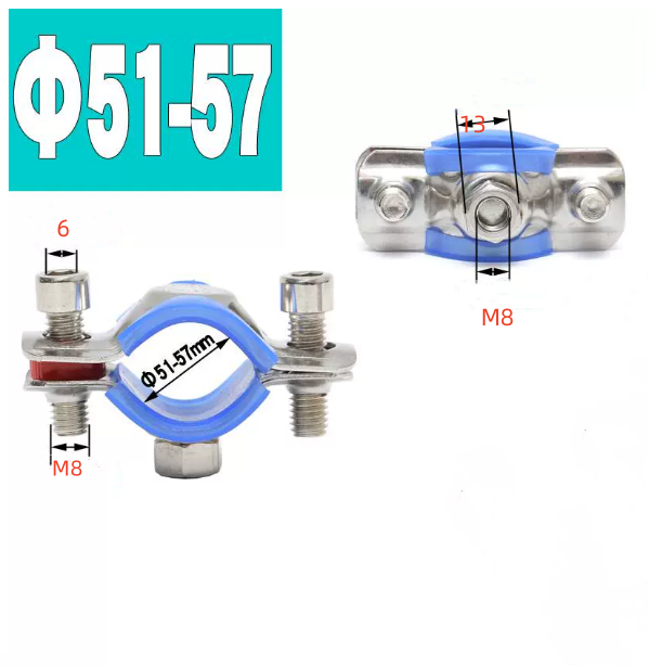 Standard Stainless Steel Nut Holder Support Loop Hose Clamp for ODM Customized Metric Measurement and Heavy Duty Support