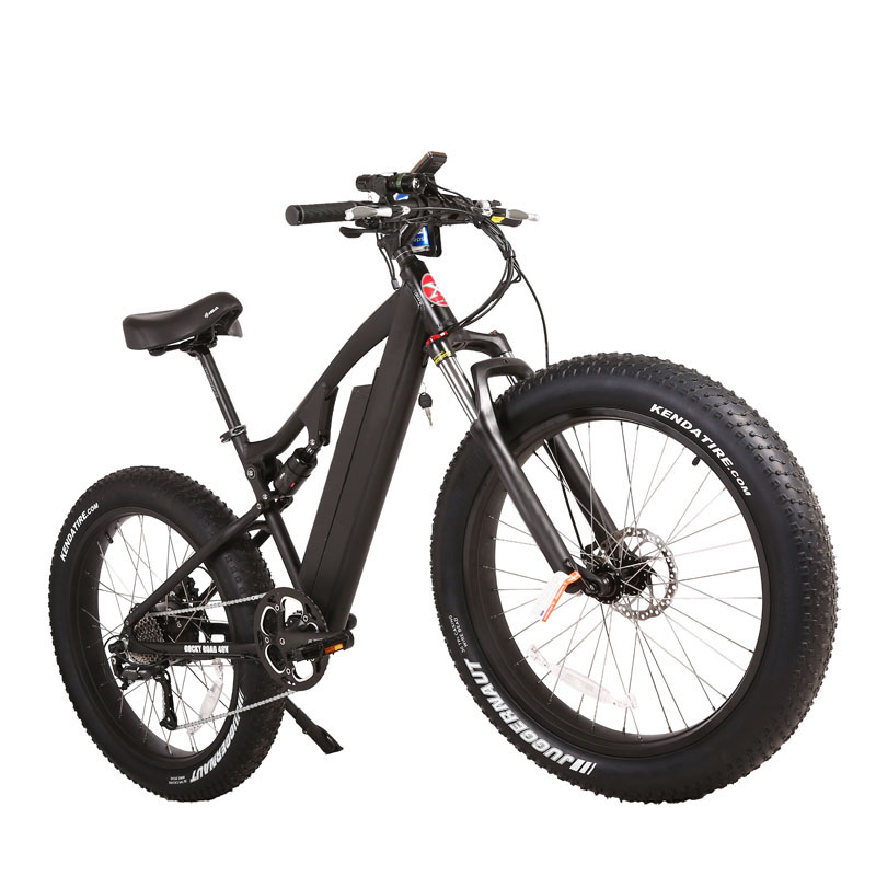 22.5AH 750W or 1000W Battery Electric Mountain Bike with Rear Hub Motor and 26" Fat Tires