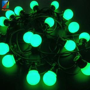 Quality Spherical LED String Lamp , Lucency Milky christmas rope lights outdoor wholesale