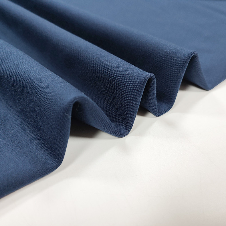 100% Cotton Interlock Fabric 250gsm Solid Color For Clothes Sportswear