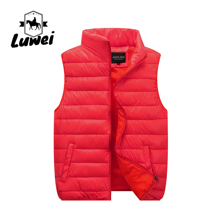 2022 Custom Lightweight Waistcoat Warm Bubble Utility Sleeveless Vest Mens Waistcoat Vest Gilet For Men