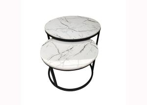 Quality Painted Metal Frame Furniture 0.5CBM 15kgs Modern Coffee Table wholesale