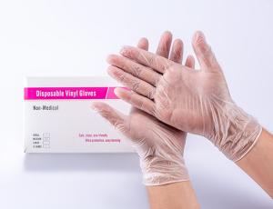 Quality Disposable Transparent Plastic Food Grade Vinyl Food Gloves Household wholesale