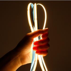 Quality Decorative Background indoor flexible led strip Light rgb white warm blue color 5V 12v 24V 5M Luminous cob led strip light wholesale