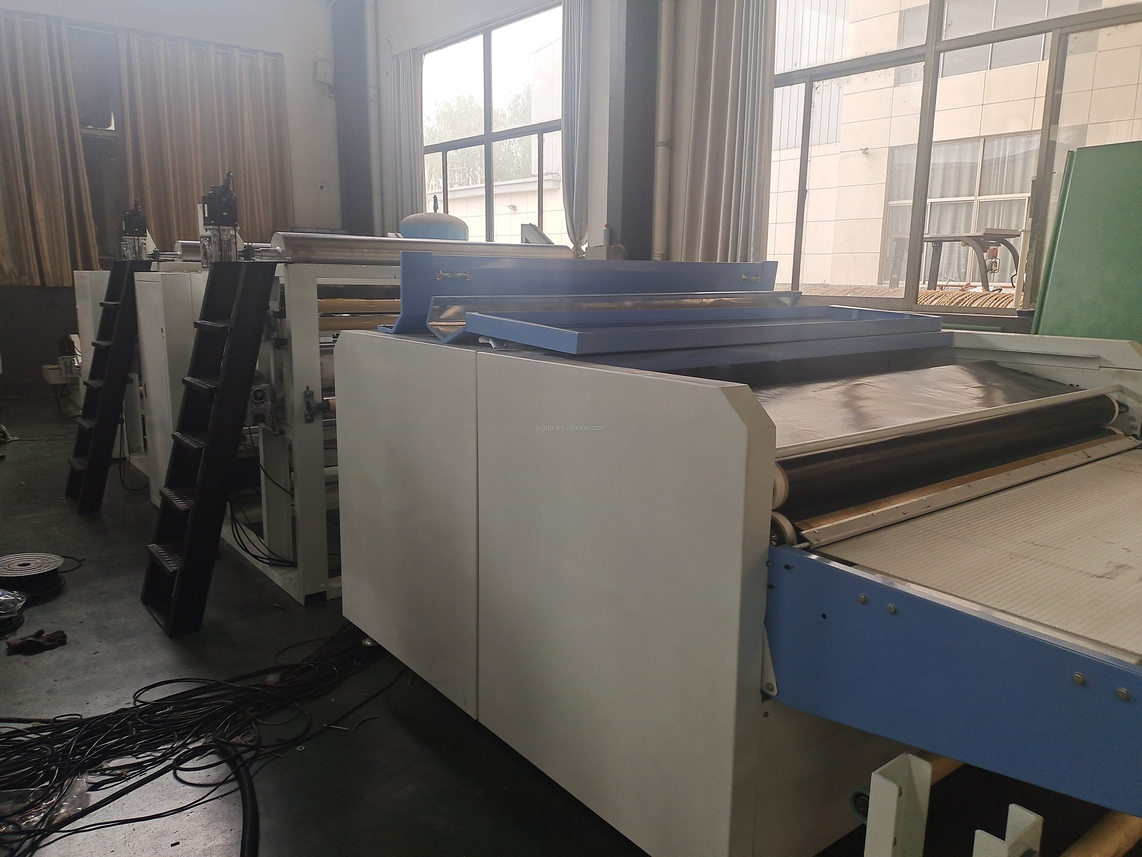 1200mm Cooling Zone Flatbed Laminator Machine 2022 Model for Silicone Roller Lamination